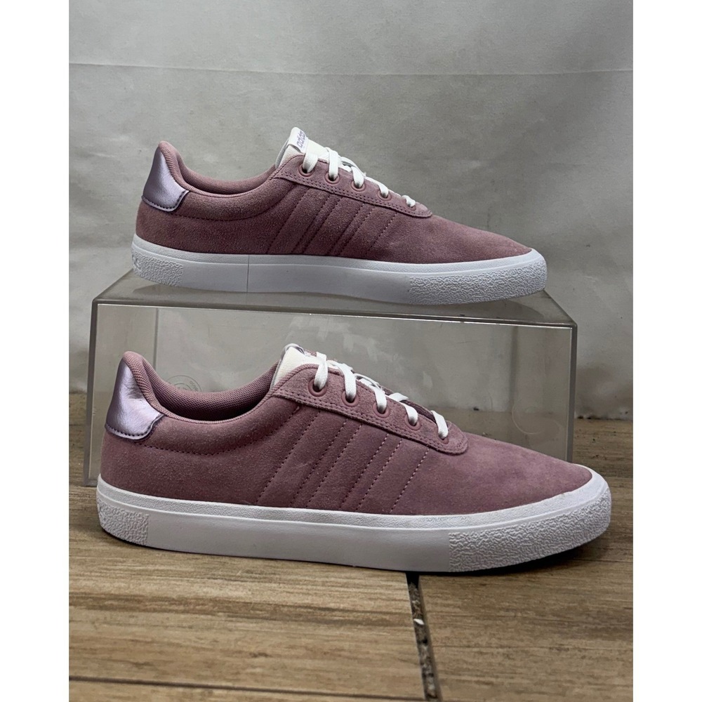 Adidas Daily 30 Suede Rose Pink Lace Up Sneakers Women's Size‎ 8